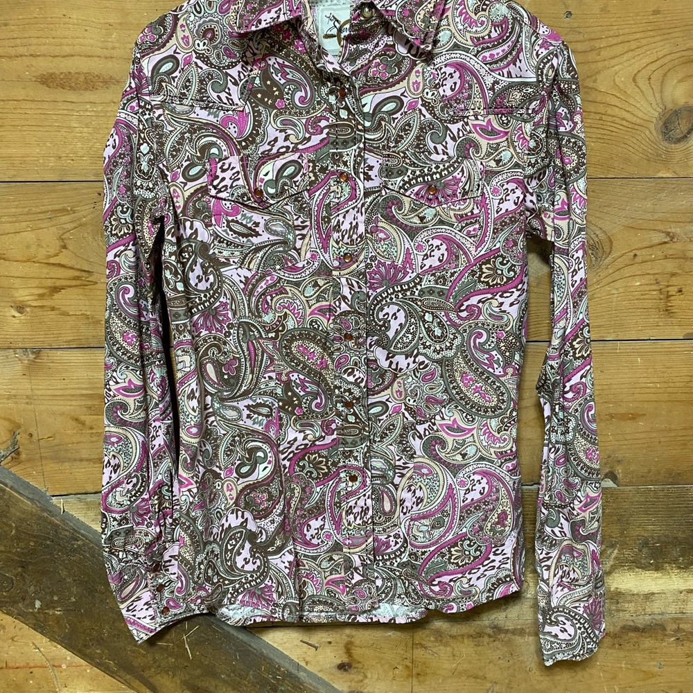 Vibrant Paisley Long Sleeve Shirt